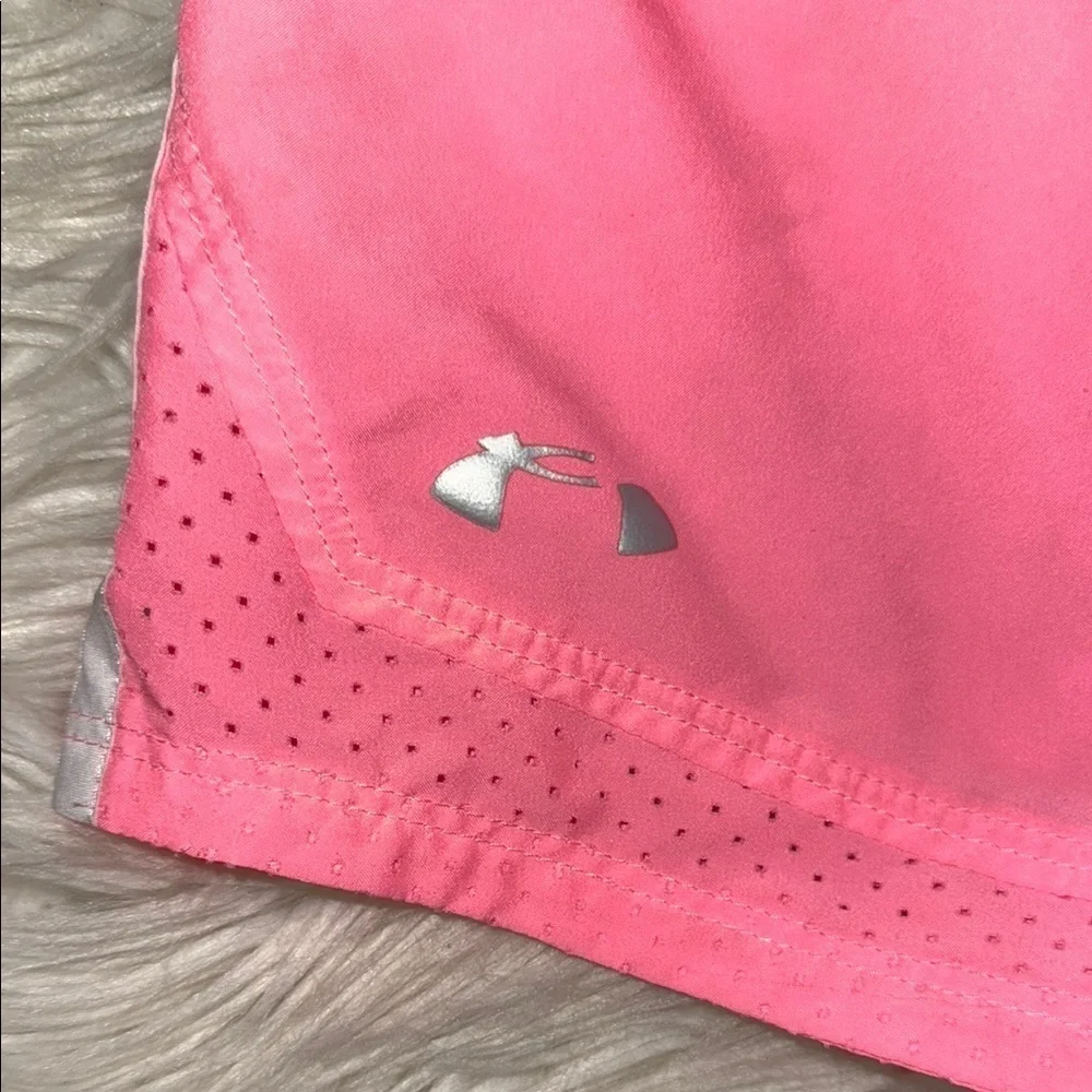 Under Armour Girl's Vibrant Pink Athletic Shorts